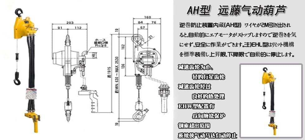 AH型ENDO遠藤氣動葫蘆