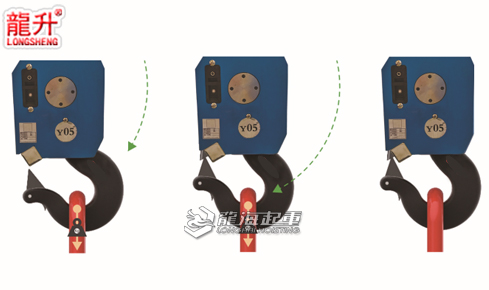 智能安全吊鉤安全設(shè)計：彈簧鎖舌+固定安全鎖舌
